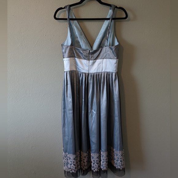 Morgan & Co. Y2K Floral Beaded Midi Dress Size 9/10 - Picture 4 of 5